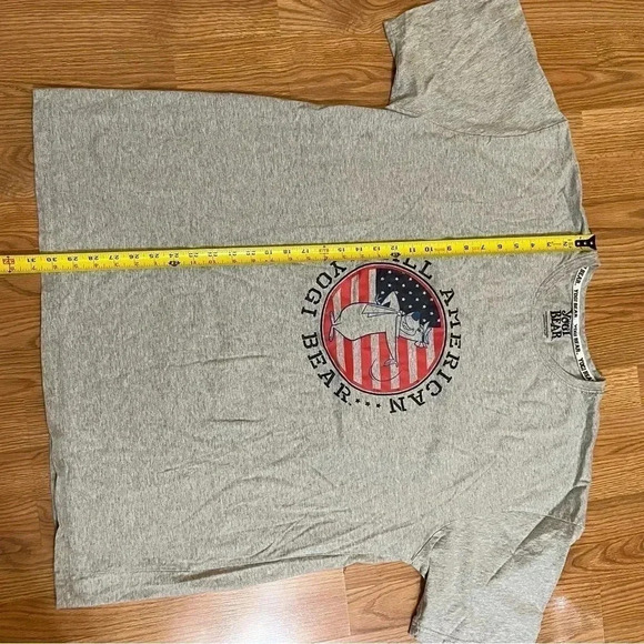 Yogi Bear All American Tee T-shirt Sz 3XL Cotton EUC Embroidered Sleeve Logo - Picture 7 of 7